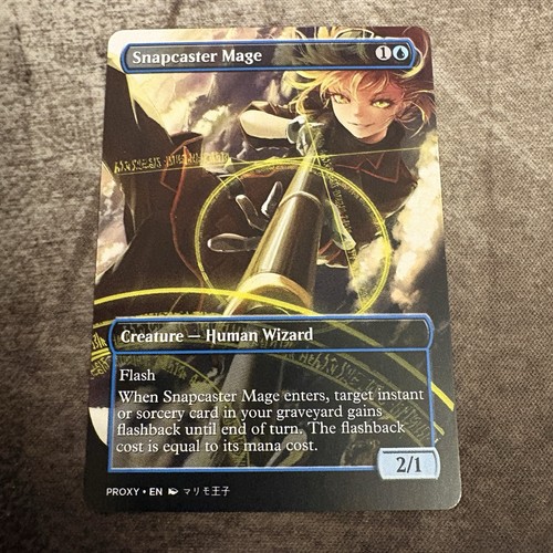 Snapcaster mage custom art - snapcaster,