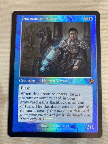 Snapcaster mage retro frame - mage, (retro