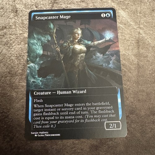 Snapcaster mage custom art - snapcaster,